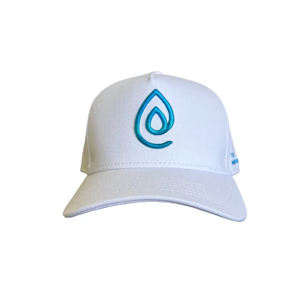 Drop logo hat front