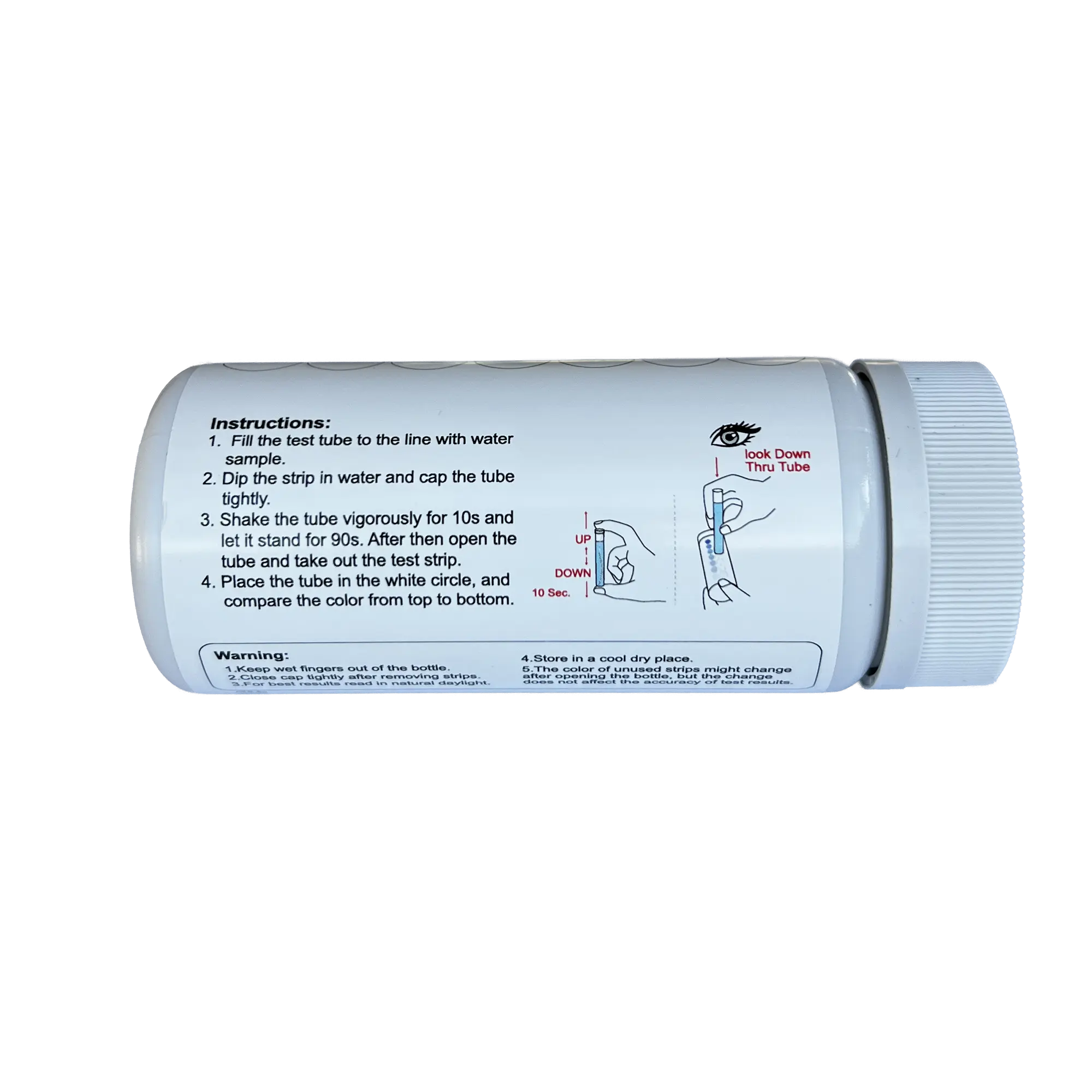 Phosphate Test Strip - Bottle Instructions