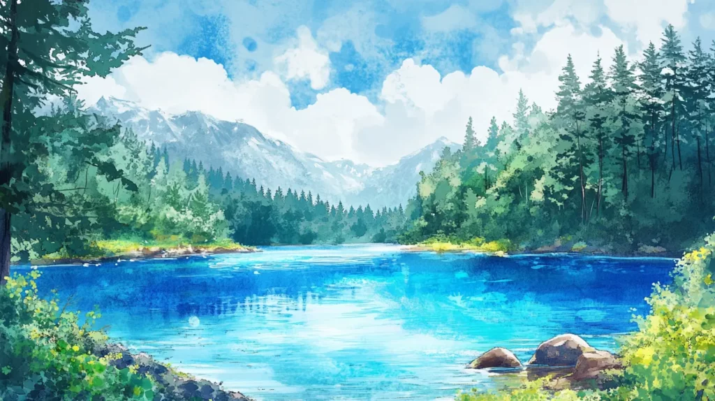 Lake in a forest